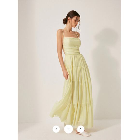 Commense Dresses & Skirts - NWT Commense Pleated Backless Tiered Cami Dress Sz M